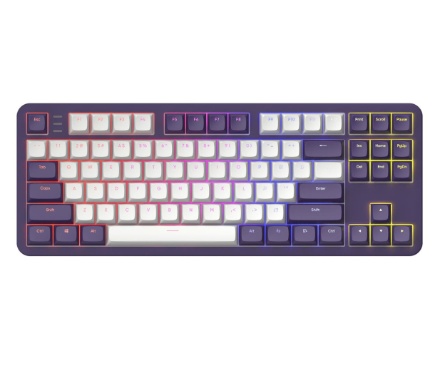 DARK PROJECT ALU87A Violet/White G3MS Mech RGB - 1301393 - zdjęcie